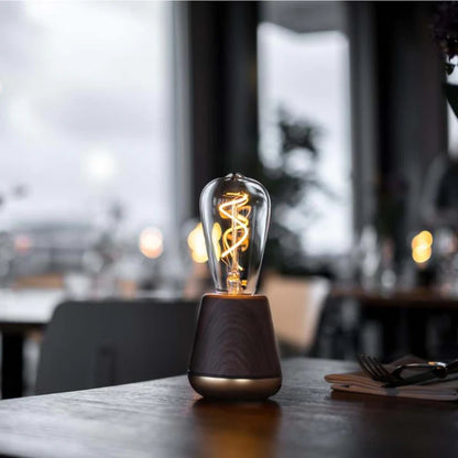 Wiederaufladbare LED-Tischlampe - batteriebetriebene Beleuchtung für drinnen/außen