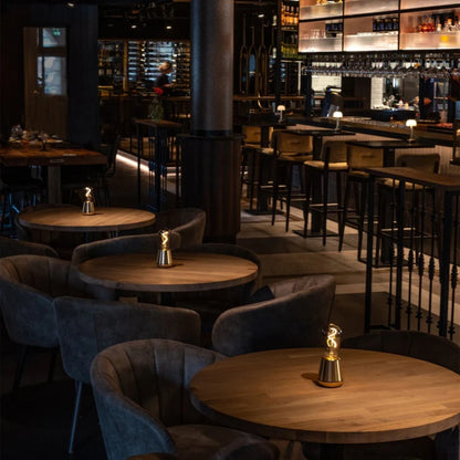 Wiederaufladbare LED-Tischlampe - batteriebetriebene Beleuchtung für drinnen/außen