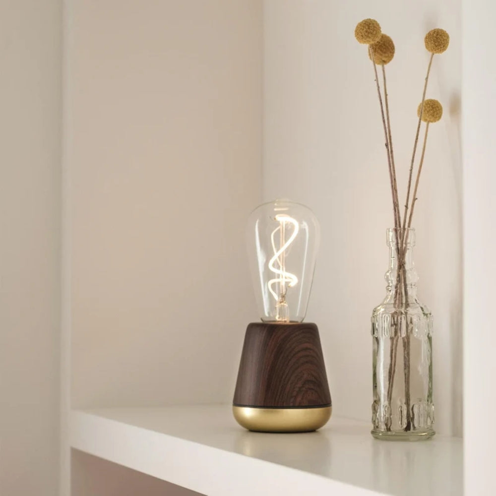 Wiederaufladbare LED-Tischlampe - batteriebetriebene Beleuchtung für drinnen/außen