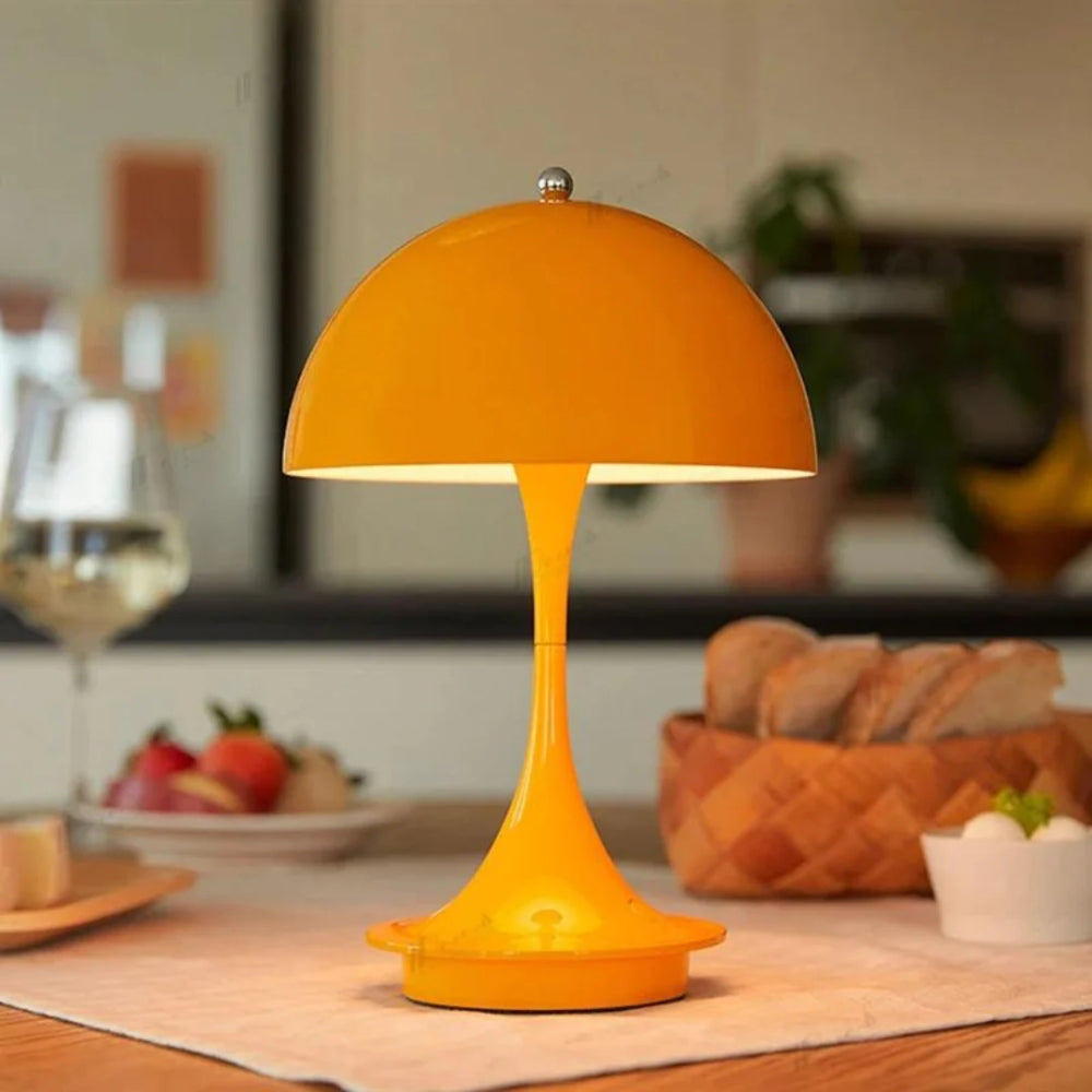 Wiederaufladbare Pilz-Tischlampe – Dimmbares LED-Warmlicht für Ambiente