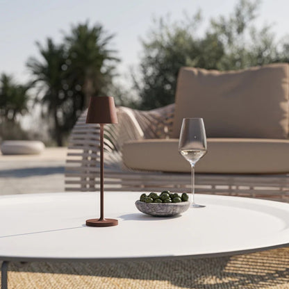 Wiederaufladbare Tischleuchte – Warmes Umgebungslicht für außen