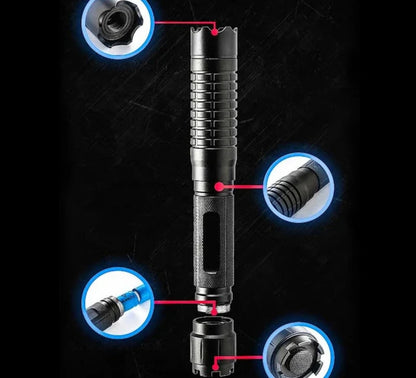 Wiederaufladbarer Laserpointer – Strahl mit großer Reichweite und einstellbarem Fokus