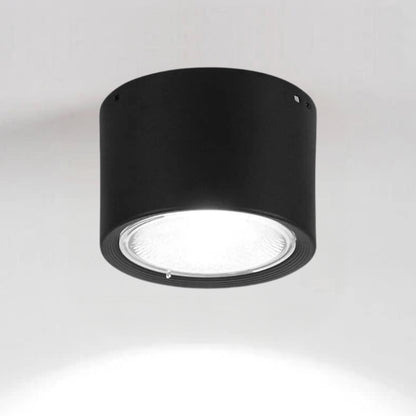 Zylinderförmige Deckenleuchte mit Flachmontage – Integrierte LED-Leuchte