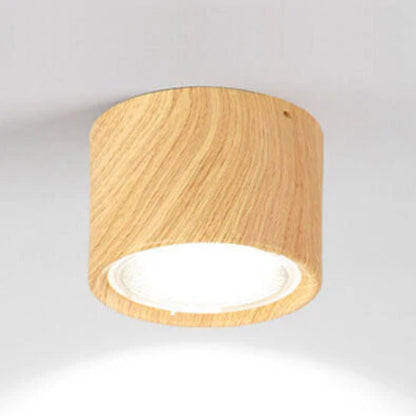 Zylinderförmige Deckenleuchte mit Flachmontage – Integrierte LED-Leuchte